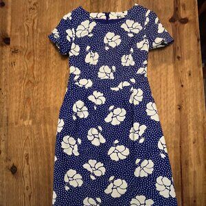 NWOT Boden dress size 2P Gorgeous Blue & White pattern